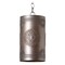 Irvins Country Tinware Rustic Cylinder Pendant in Kettle Black Tin